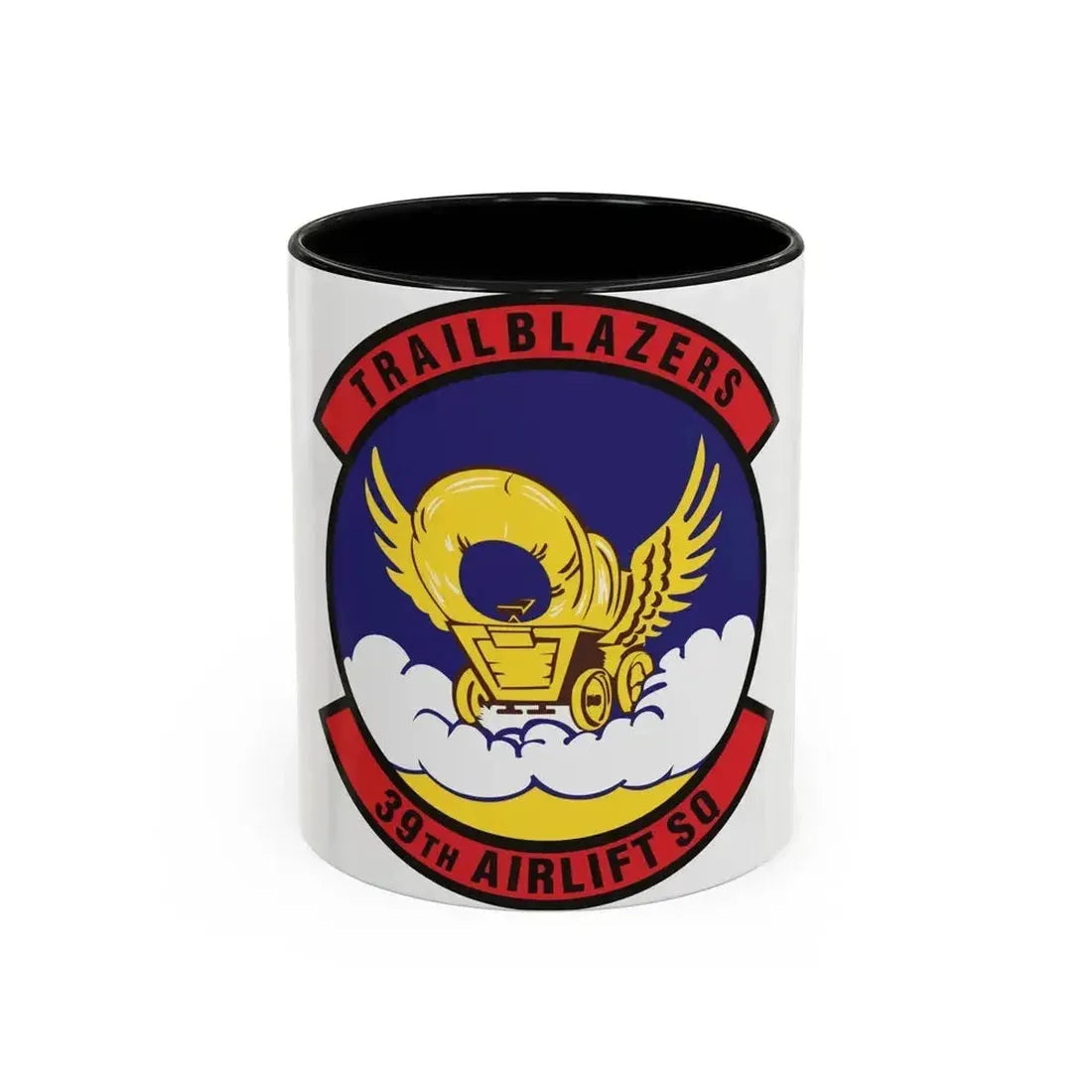 39th Airlift Squadron (U.S. Air Force) Accent Coffee Mug 11oz Black - Go Mug Yourself