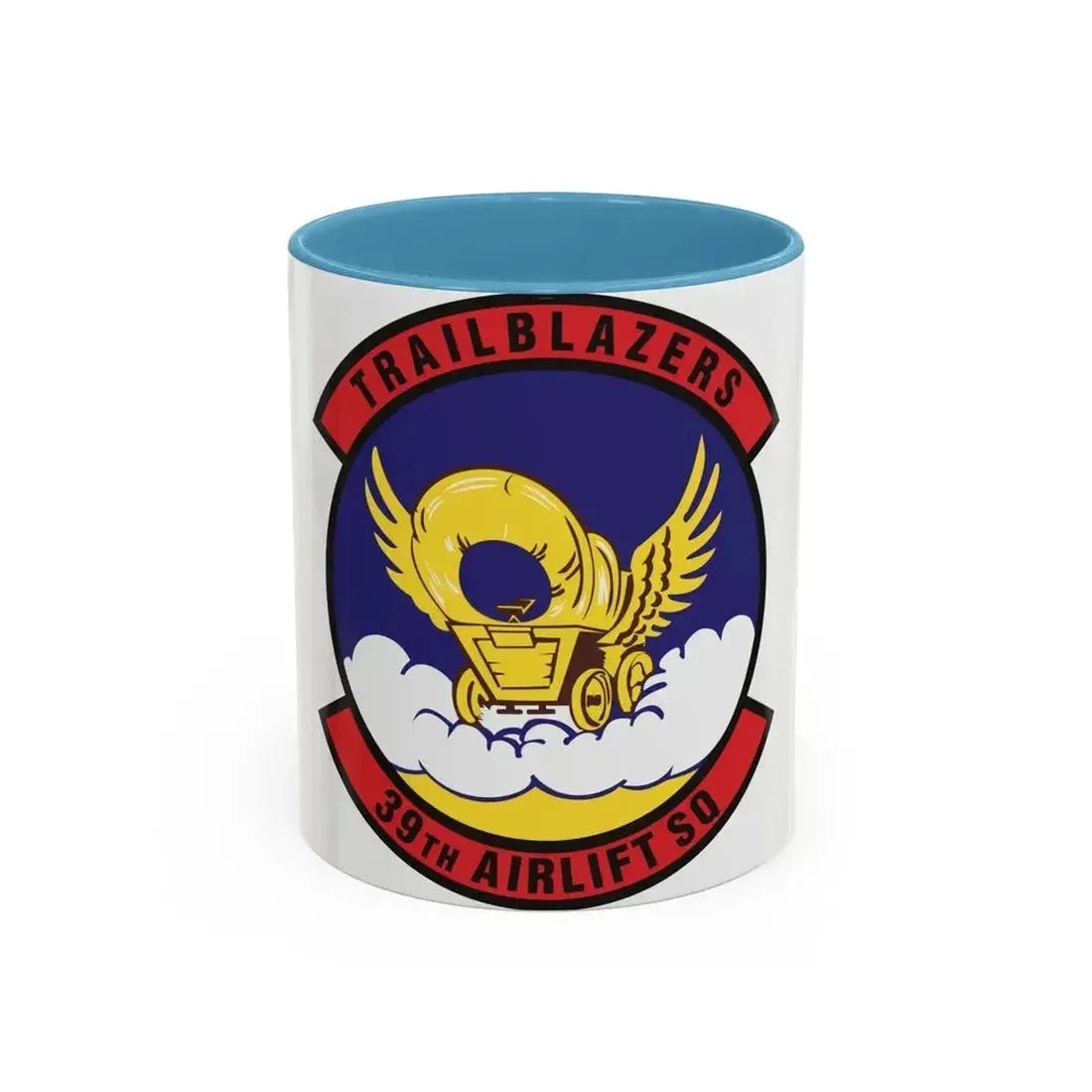 39th Airlift Squadron (U.S. Air Force) Accent Coffee Mug 11oz Light Blue - Go Mug Yourself