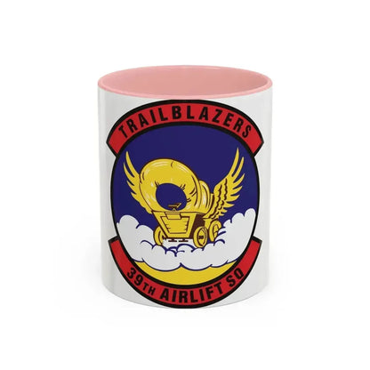 39th Airlift Squadron (U.S. Air Force) Accent Coffee Mug 11oz Pink - Go Mug Yourself