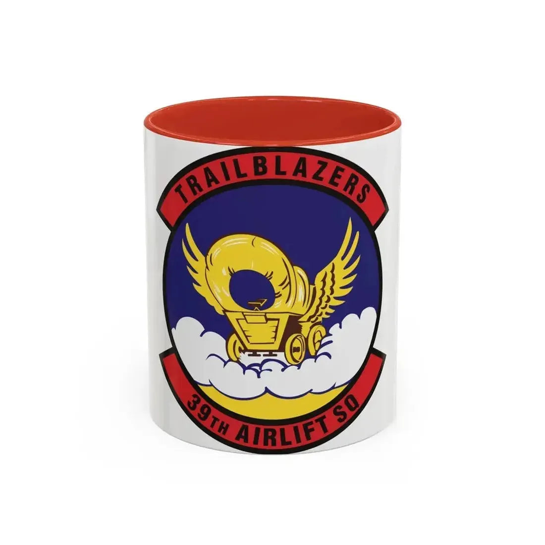 39th Airlift Squadron (U.S. Air Force) Accent Coffee Mug 11oz Red - Go Mug Yourself