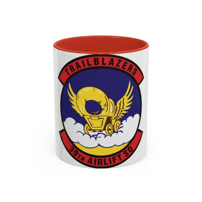 39th Airlift Squadron (U.S. Air Force) Accent Coffee Mug 11oz Red - Go Mug Yourself