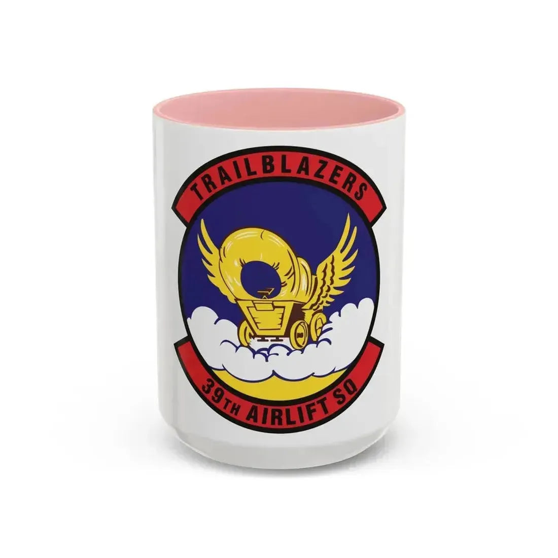 39th Airlift Squadron (U.S. Air Force) Accent Coffee Mug 15oz Pink - Go Mug Yourself