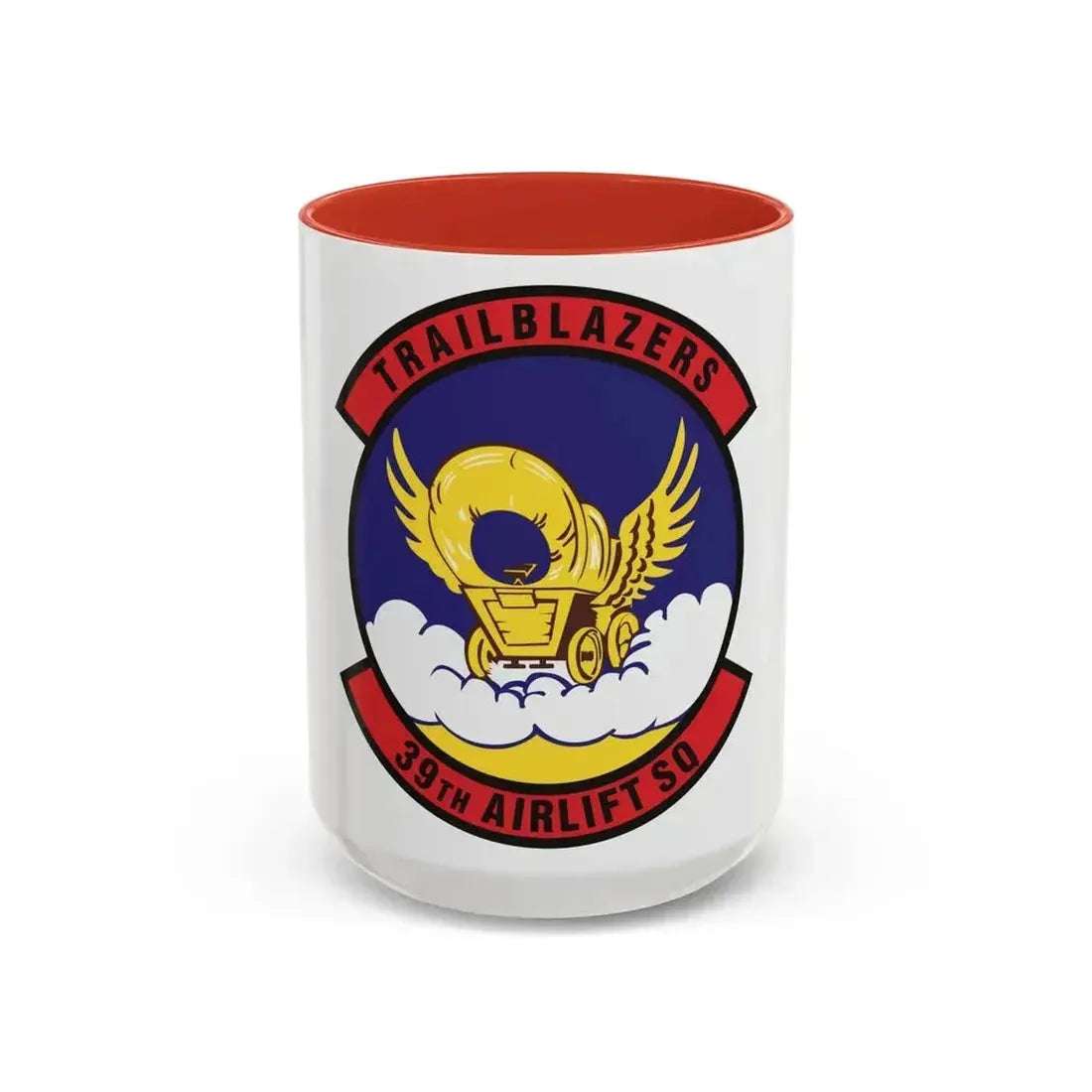 39th Airlift Squadron (U.S. Air Force) Accent Coffee Mug 15oz Red - Go Mug Yourself