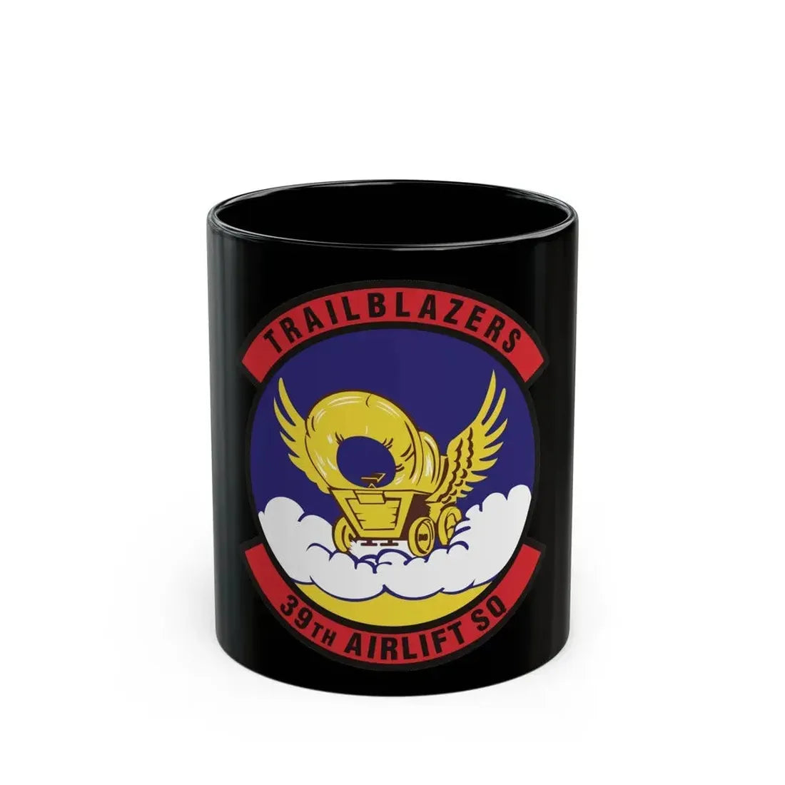 39th Airlift Squadron (U.S. Air Force) Black Coffee Mug 11oz - Go Mug Yourself