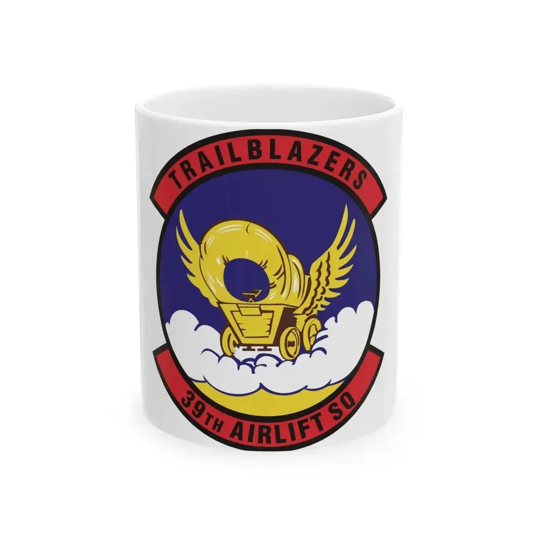 39th Airlift Squadron (U.S. Air Force) White Coffee Mug - Go Mug Yourself