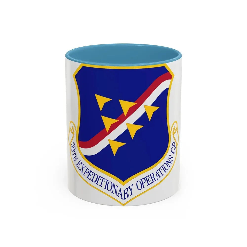 39th Expeditionary Operations Group (U.S. Air Force) Accent Coffee Mug 11oz Light Blue - Go Mug Yourself