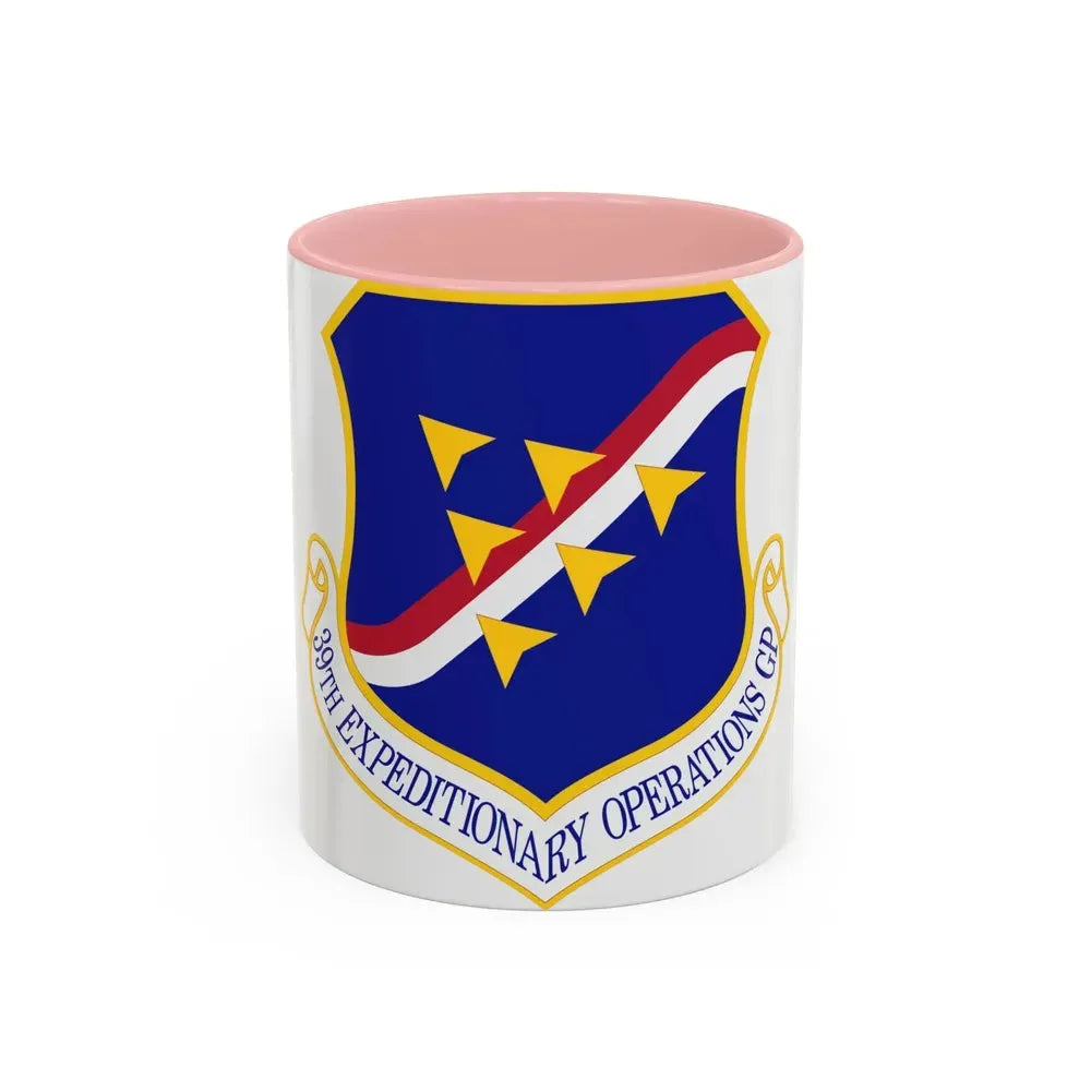 39th Expeditionary Operations Group (U.S. Air Force) Accent Coffee Mug 11oz Pink - Go Mug Yourself