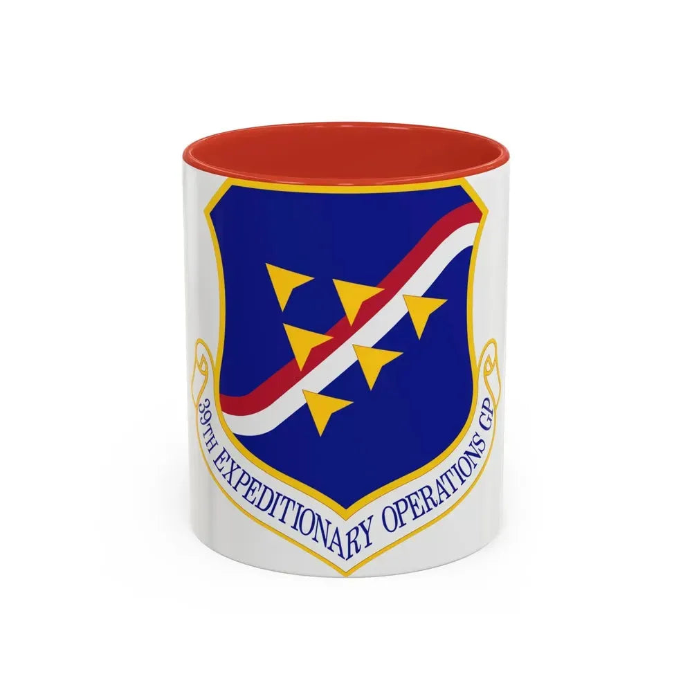 39th Expeditionary Operations Group (U.S. Air Force) Accent Coffee Mug 11oz Red - Go Mug Yourself