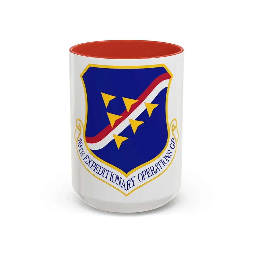 39th Expeditionary Operations Group (U.S. Air Force) Accent Coffee Mug 15oz Red - Go Mug Yourself