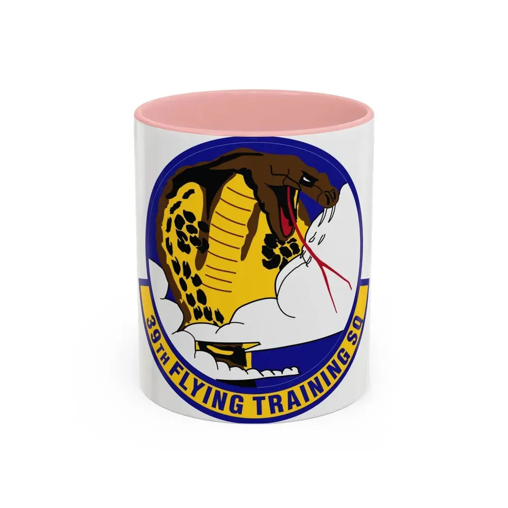 39th Flying Training Squadron (U.S. Air Force) Accent Coffee Mug 11oz Pink - Go Mug Yourself