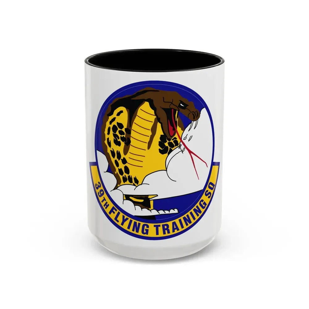 39th Flying Training Squadron (U.S. Air Force) Accent Coffee Mug 15oz Black - Go Mug Yourself