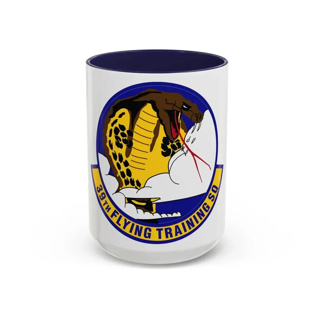 39th Flying Training Squadron (U.S. Air Force) Accent Coffee Mug 15oz Navy - Go Mug Yourself