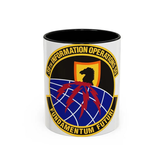 39th Information Operations Squadron (U.S. Air Force) Accent Coffee Mug 11oz Black - Go Mug Yourself