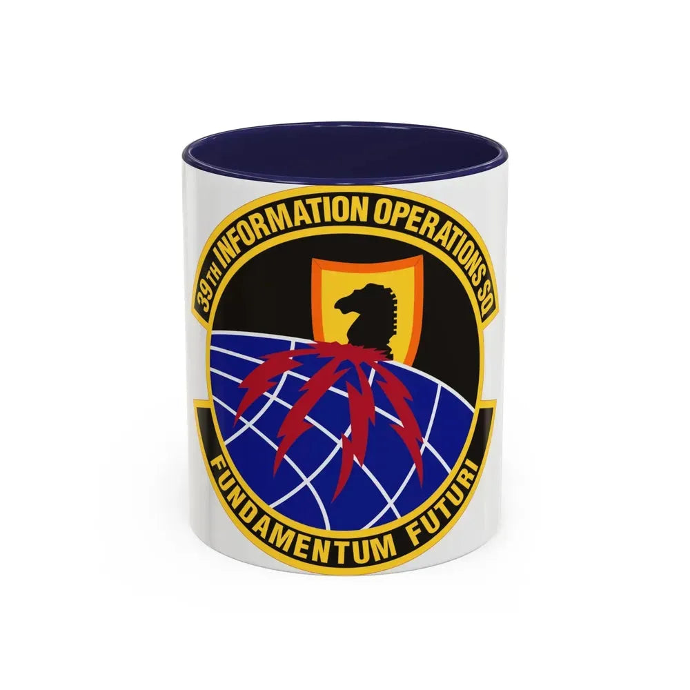 39th Information Operations Squadron (U.S. Air Force) Accent Coffee Mug 11oz Navy - Go Mug Yourself