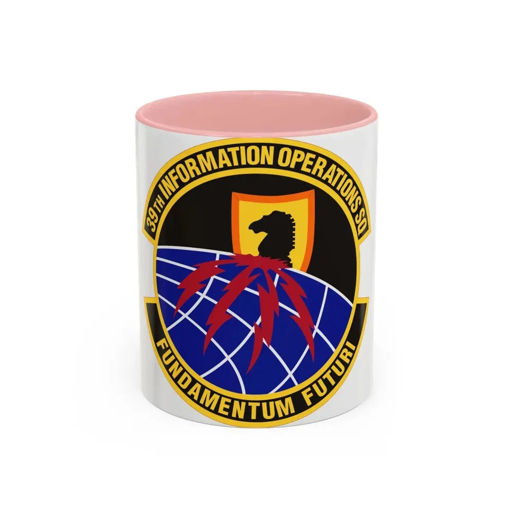 39th Information Operations Squadron (U.S. Air Force) Accent Coffee Mug 11oz Pink - Go Mug Yourself