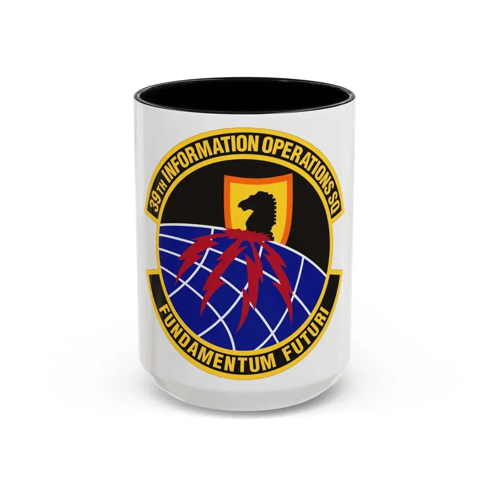 39th Information Operations Squadron (U.S. Air Force) Accent Coffee Mug 15oz Black - Go Mug Yourself