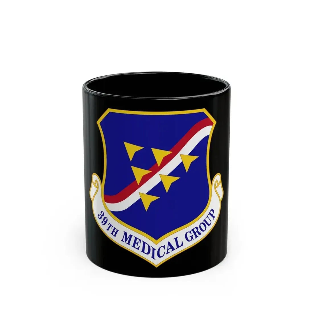 39th Medical Group (U.S. Air Force) Black Coffee Mug 11oz - Go Mug Yourself