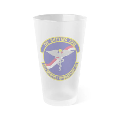 39th Medical Operations Squadron (U.S. Air Force) Frosted Pint Glass 16oz-16oz-Frosted-Go Mug Yourself