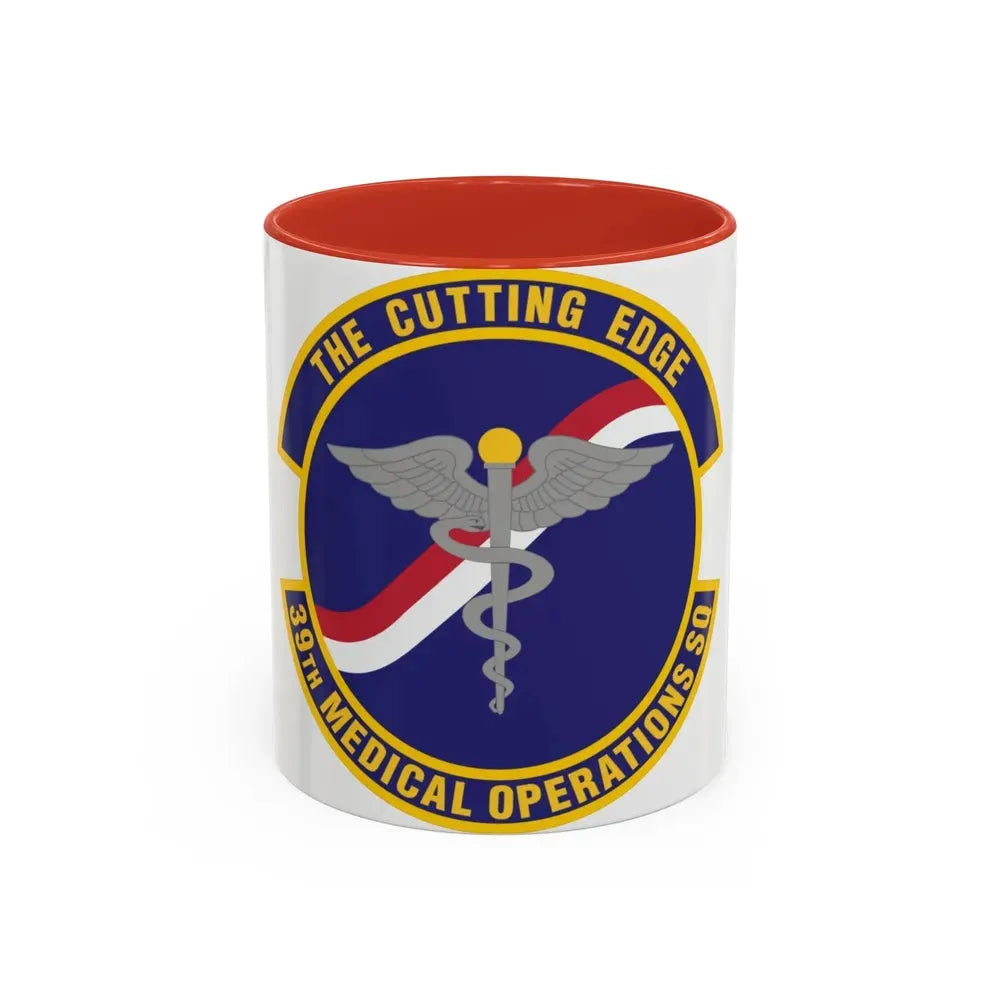 39th Medical Operations Squadron (U.S. Air Force) Accent Coffee Mug 11oz Red - Go Mug Yourself
