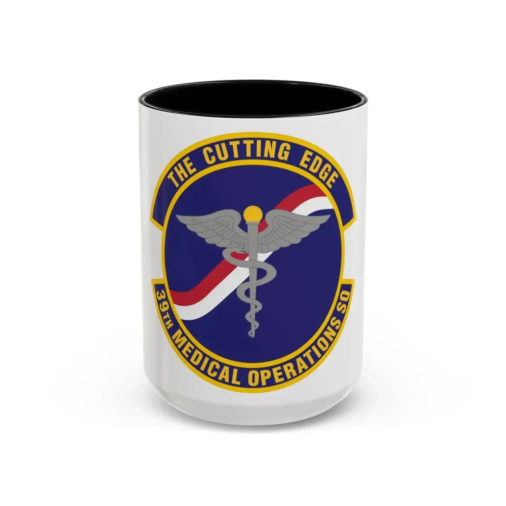39th Medical Operations Squadron (U.S. Air Force) Accent Coffee Mug 15oz Black - Go Mug Yourself
