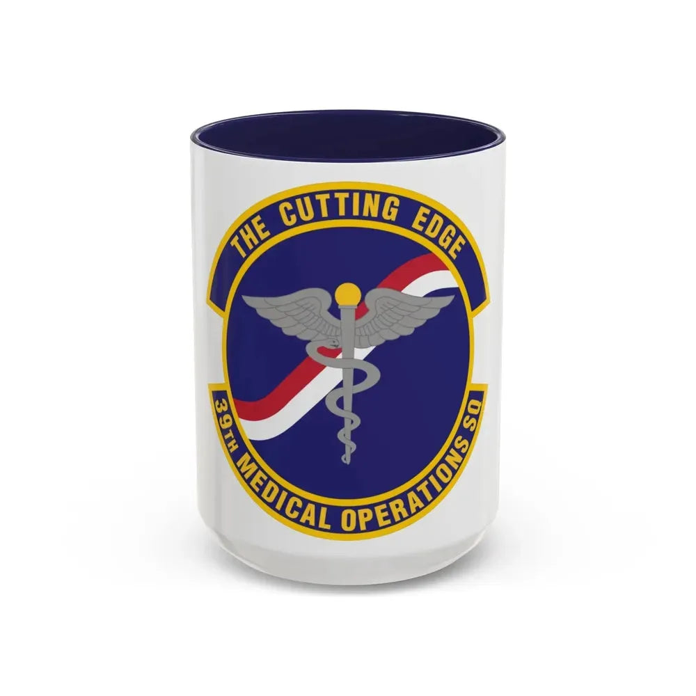 39th Medical Operations Squadron (U.S. Air Force) Accent Coffee Mug 15oz Navy - Go Mug Yourself