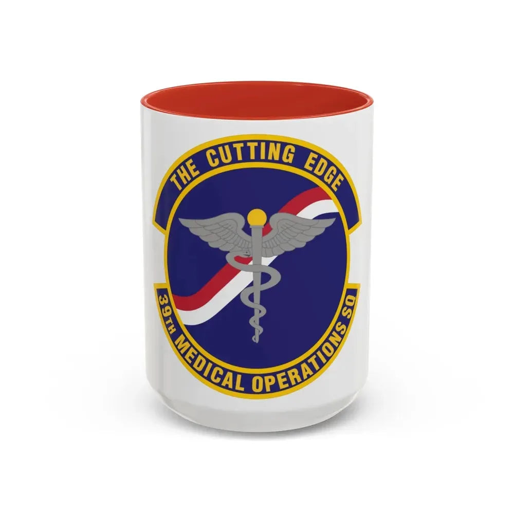 39th Medical Operations Squadron (U.S. Air Force) Accent Coffee Mug 15oz Red - Go Mug Yourself