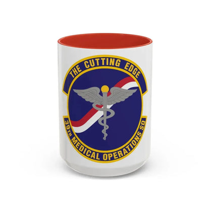 39th Medical Operations Squadron (U.S. Air Force) Accent Coffee Mug 15oz Red - Go Mug Yourself