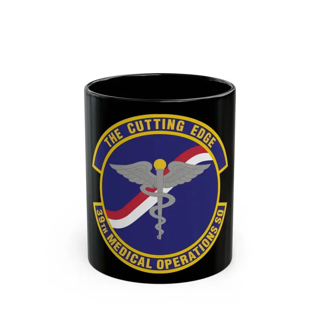 39th Medical Operations Squadron (U.S. Air Force) Black Coffee Mug 11oz - Go Mug Yourself