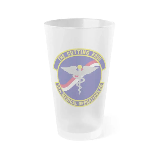 39th Medical Operations Squadron (U.S. Air Force) Frosted Pint Glass 16oz 16oz Frosted - Go Mug Yourself