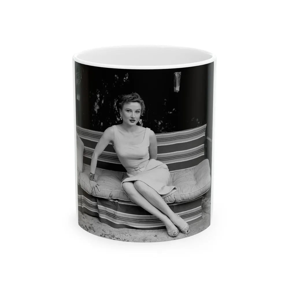 Carol Ohmart #37 (Vintage Female Icon) White Coffee Mug-11oz-Go Mug Yourself