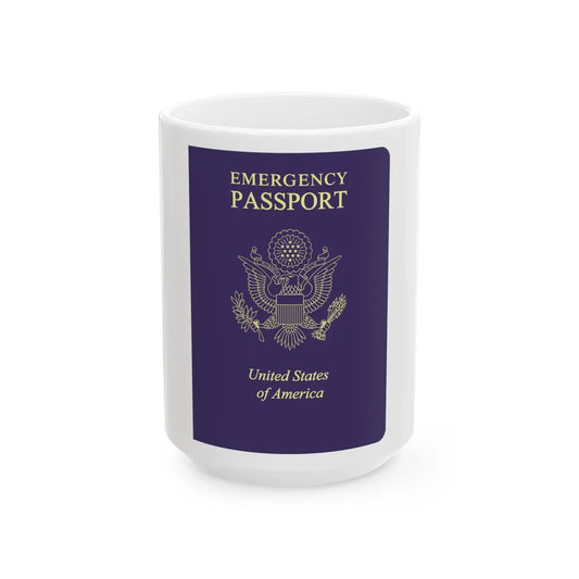 United States Emergency Passport - White Coffee Mug-15oz-Go Mug Yourself