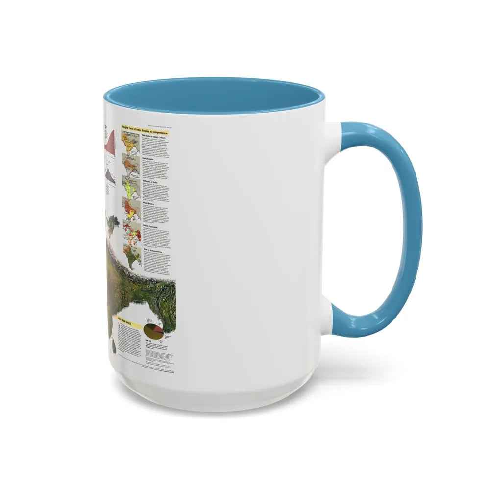 India (1997) (Map) Accent Coffee Mug-Go Mug Yourself