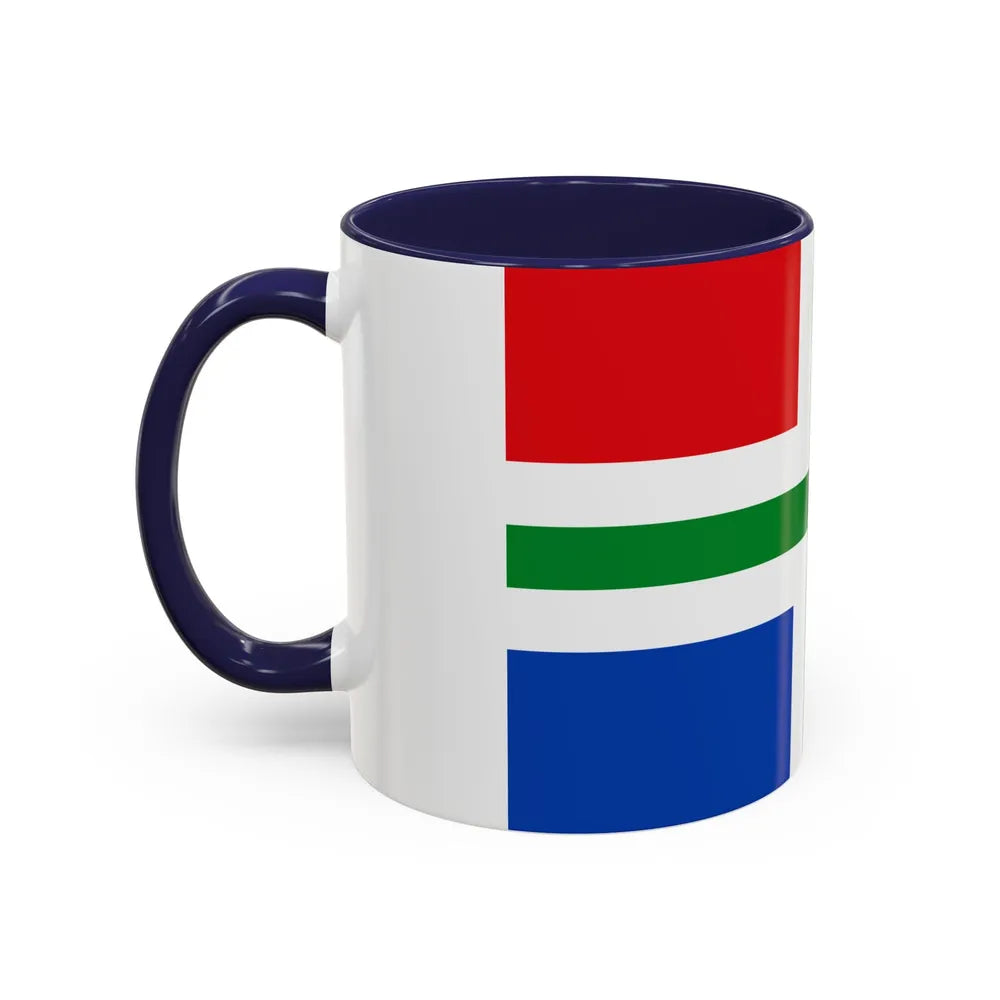 Flag of Groningen Netherlands - Accent Coffee Mug-Go Mug Yourself