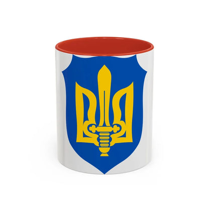 Organization of Ukrainian Nationalists - Accent Coffee Mug-11oz-Red-Go Mug Yourself