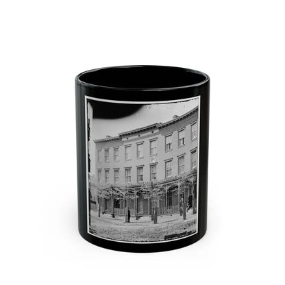 Richmond, Va. New York Newspaper Correspondents' Row (Between 4th And 5th Streets) (U.S. Civil War) Black Coffee Mug-11oz-Go Mug Yourself