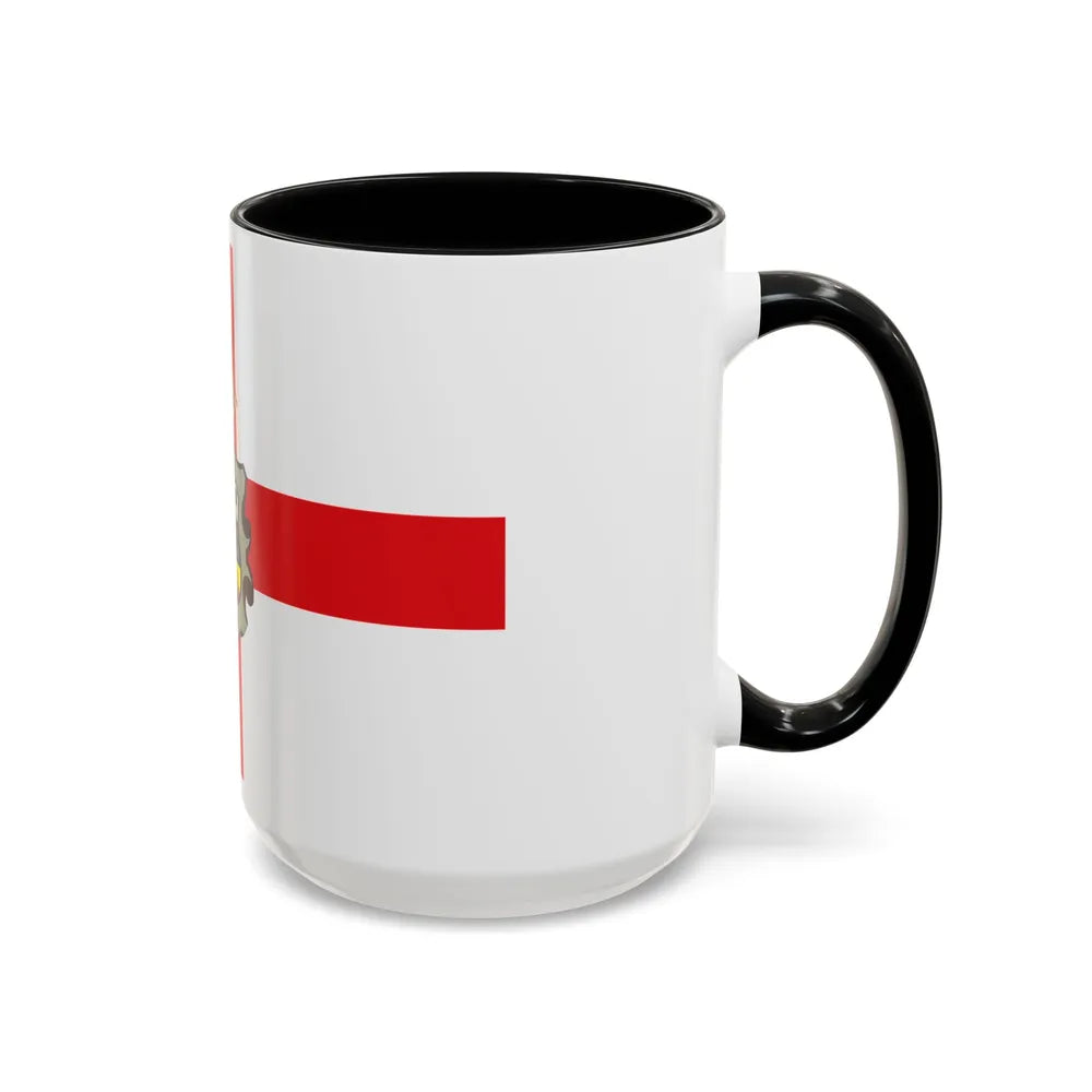 Flag of Huesca Spain - Accent Coffee Mug-Go Mug Yourself