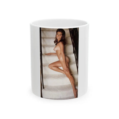 Victoria Vetri #88 - Topless (Vintage Female Icon) White Coffee Mug-11oz-Go Mug Yourself