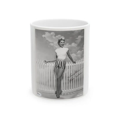 Lori Nelson #84 (Vintage Female Icon) White Coffee Mug-11oz-Go Mug Yourself