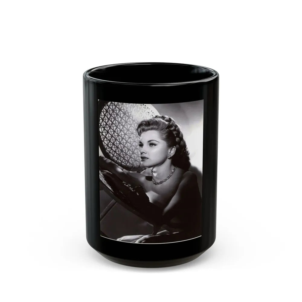 Debra Paget #177 (Vintage Female Icon) Black Coffee Mug-15oz-Go Mug Yourself