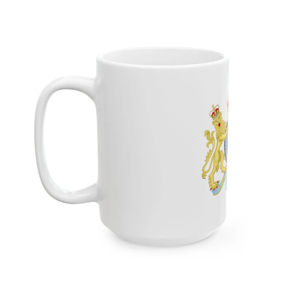 Coat of Arms of The Kingdom Ireland - White Coffee Mug-Go Mug Yourself