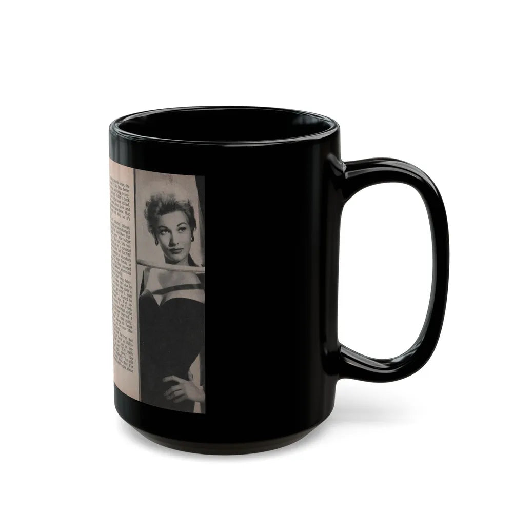 Kim Novak #160 - Scanned Mag. 66 Photos (Vintage Female Icon) Black Coffee Mug-Go Mug Yourself