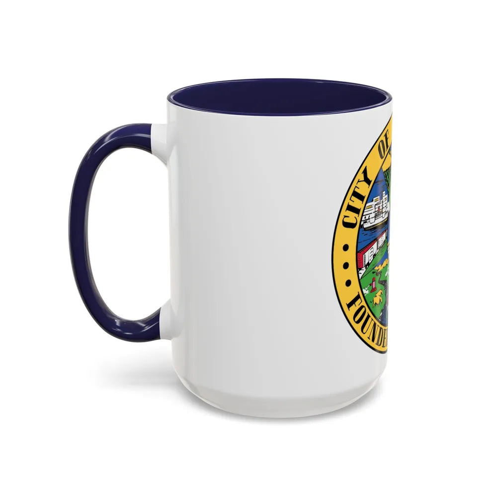 Seal of Sacramento California - Accent Coffee Mug-Go Mug Yourself