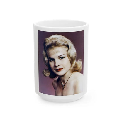 Carroll Baker #61 (Vintage Female Icon) White Coffee Mug-15oz-Go Mug Yourself