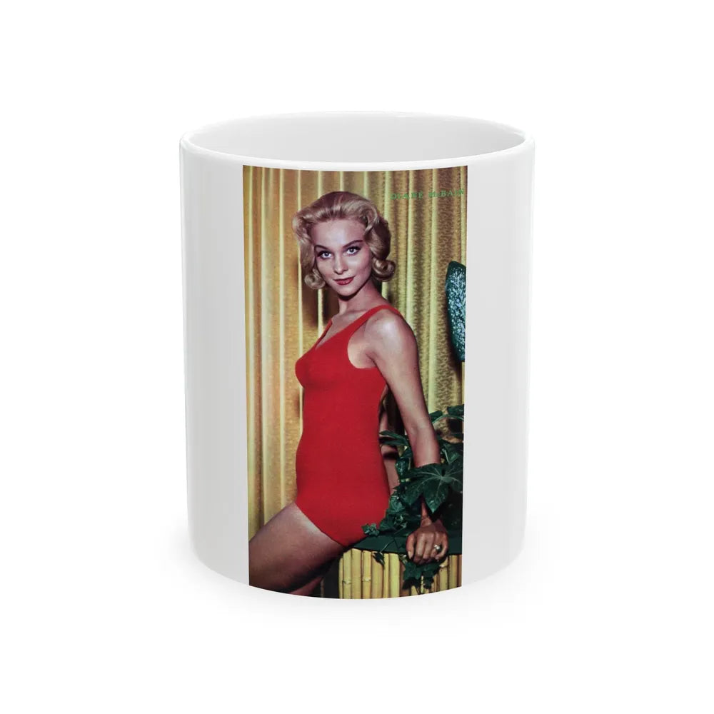 Diane McBain #26 (Vintage Female Icon) White Coffee Mug-11oz-Go Mug Yourself