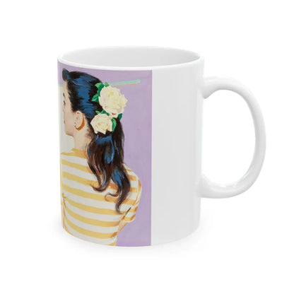 Dreaming, Magazine Illustration - White Coffee Mug-Go Mug Yourself