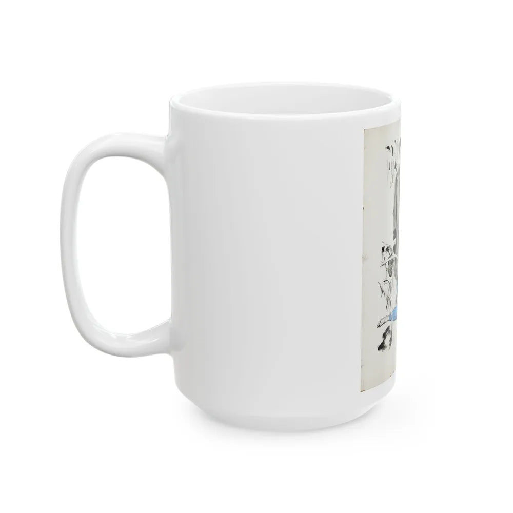 Crime Illustration - White Coffee Mug-Go Mug Yourself