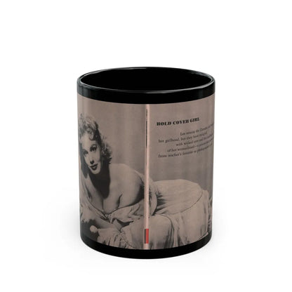 Lee Wilson #03 - Pages 3 & 4 of 4 Featuring, Lee+1 B&W Centerfold Photo & Article Cont. from Bold Pocket Mag. January '56 (Vintage Female Icon) Black Coffee Mug-11oz-Go Mug Yourself