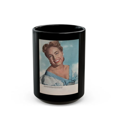 Terry Moore #541 - Magazine Page Photo (Vintage Female Icon) Black Coffee Mug-15oz-Go Mug Yourself