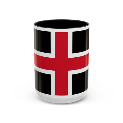 Flag of Durham UK - Accent Coffee Mug-15oz-Black-Go Mug Yourself