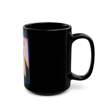 Pamela Tiffin #176 - Mag. on Table Pam on Cover (Vintage Female Icon) Black Coffee Mug-Go Mug Yourself